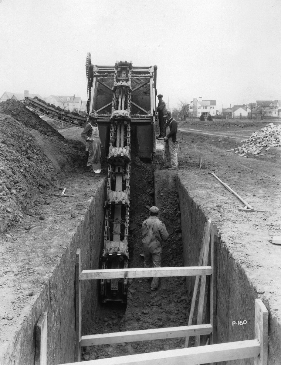 Construction trench