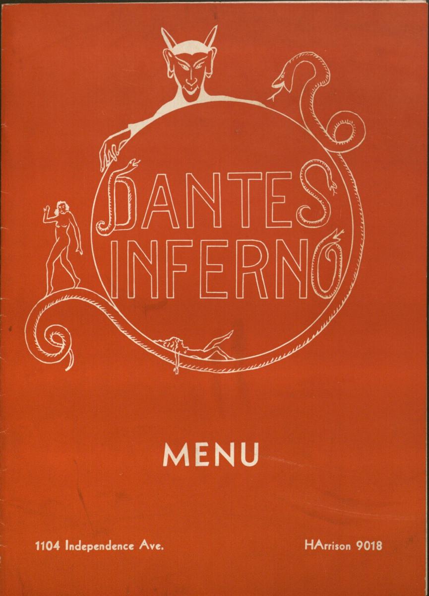 Dante's Inferno menu