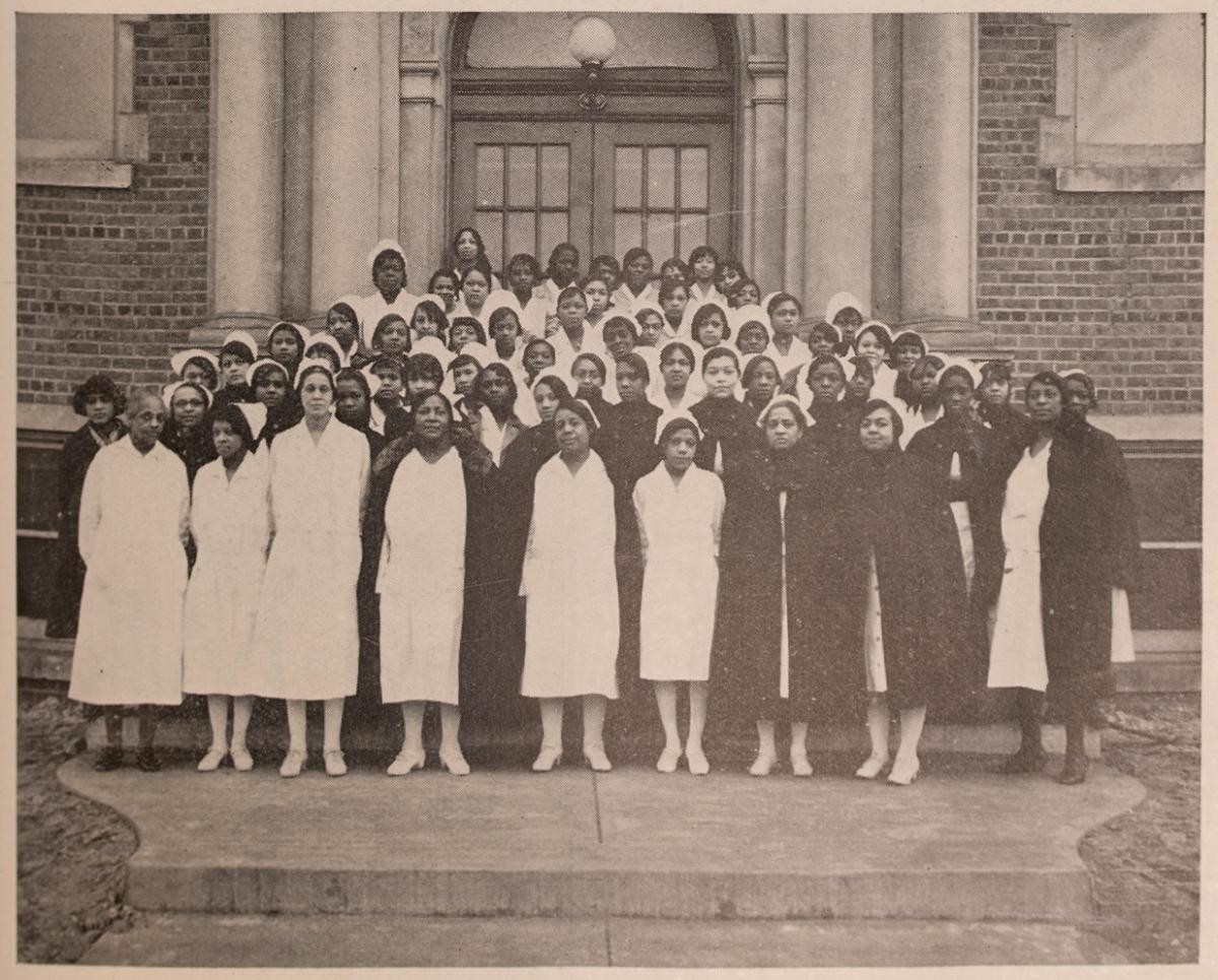 Supervisors and Nurses. Courtesy of the Missouri Valley Special Collections.