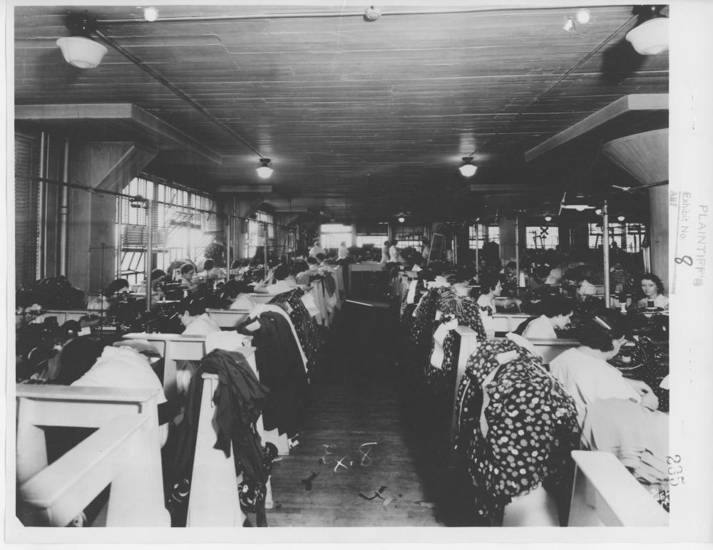 Donnelly Garment Company, Sewing Room